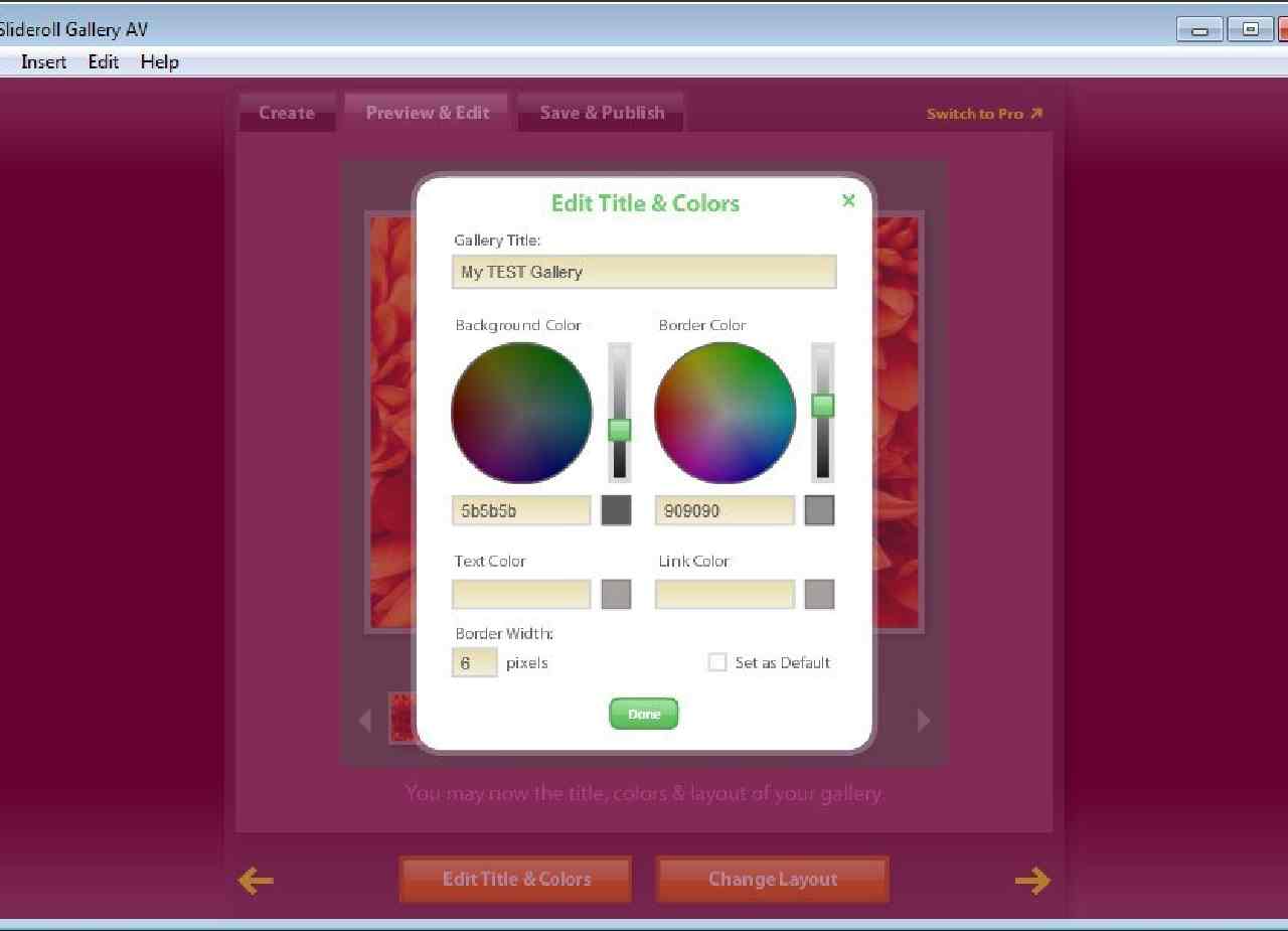 Slideroll Gallery AV (free) download Windows version
