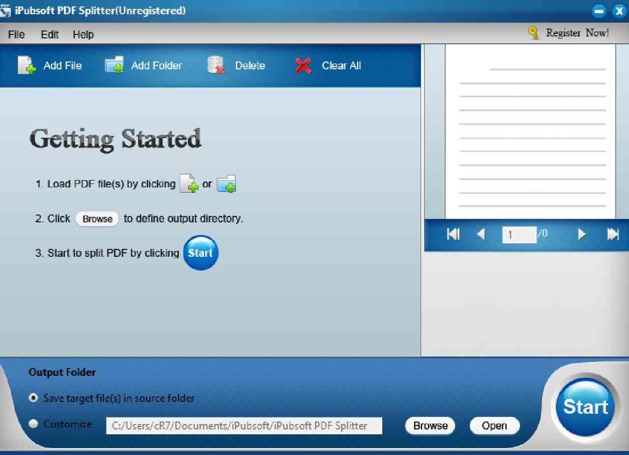 iPubsoft PDF Splitter (free version) download for PC