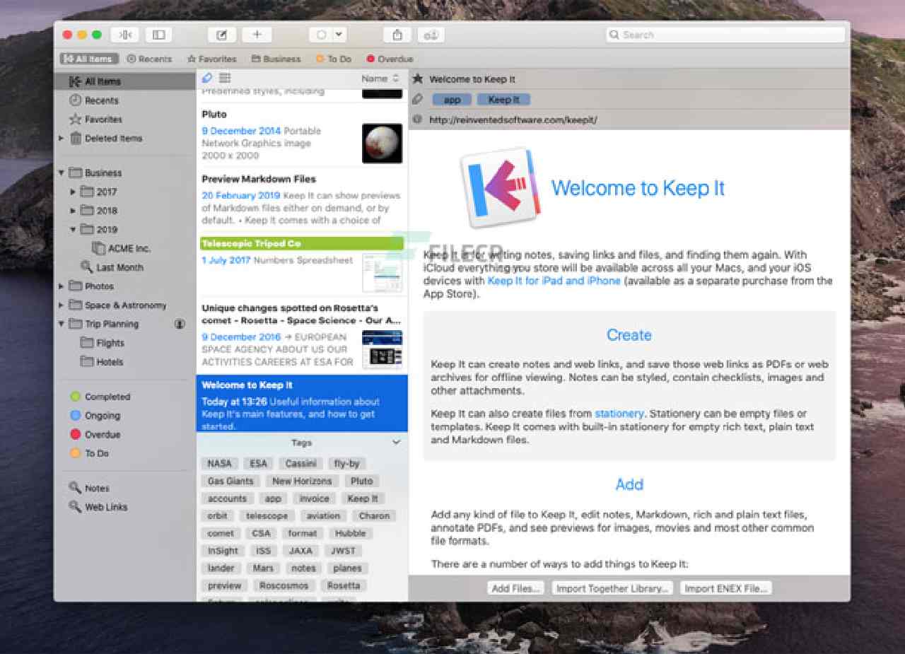 Keep It 2.8.6 for MacOS Full Version Free Download