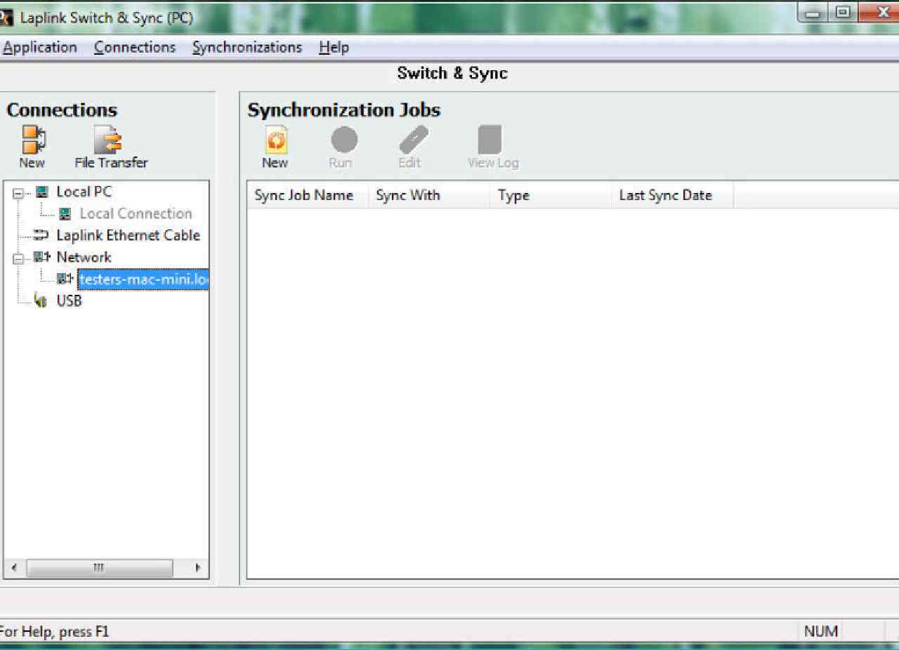Laplink Switch & Sync (free version) download for PC