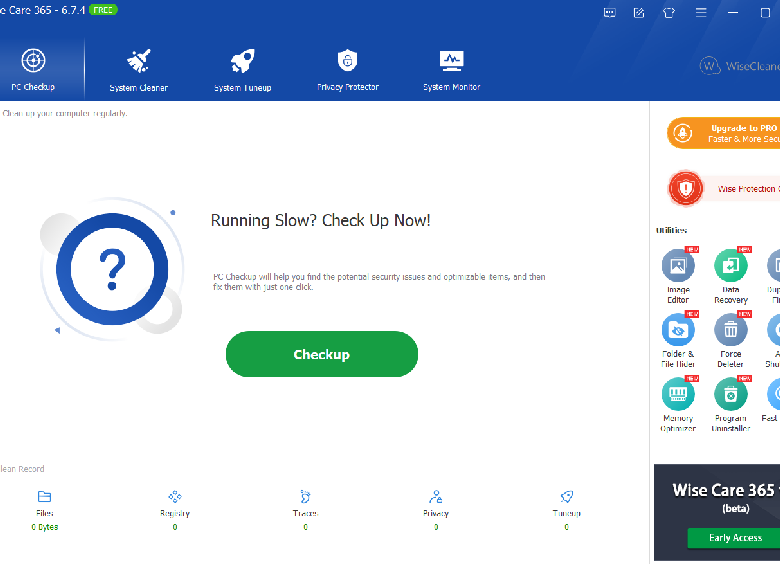 Wise Care 365 (free) download Windows version